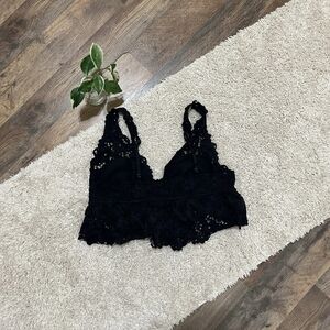 Aerie Elegant Black Bikini Top